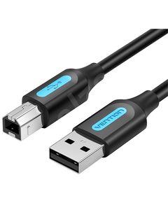 პრინტერის კაბელი VENTION COQBF USB 2.0 A Male to B Male Printer Cable 1M Black PVC Type  - Primestore.ge