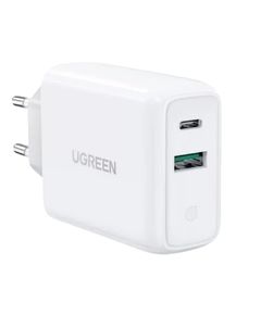 დამტენი UGREEN CD170 (60468), 36W, USB, Type-C, Type-c, White  - Primestore.ge
