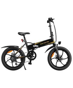 Electric bicycle ADO A20+, 250W, Folding Electric Bike, 25KM/H, Black
