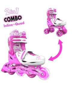 Children's roller skates 2 IN 1 NEON COMBO CYBER SKATES NT31P4 (34-37)