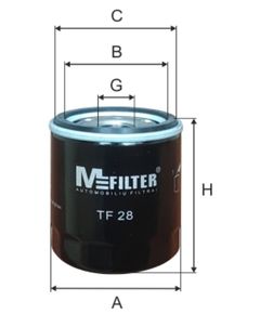 Oil filter MFILTER TF28 (OP621)