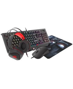 Keyboard Genesis Gaming Combo Set 4 In 1 Genesis cobalt 330 Keyboard + Mouse+ Headphone+ Mouse Pad US layout