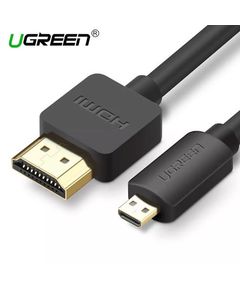 HDMI კაბელი UGREEN HD127 (30103) Micro HDMI to HDMI Cable, 2m, Black  - Primestore.ge