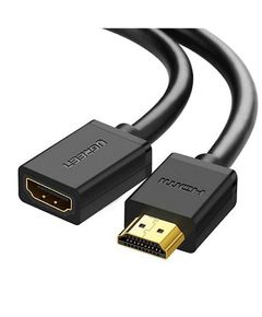 HDMI cable UGREEN HD107 (10142), HDMI Male to Female Cable, 2m, Black