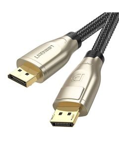 ვიდეო კაბელი UGREEN DP112 (80724), DisplayPort Male to Male, 5m, Black/Gold  - Primestore.ge