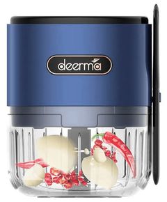 Deerma Mini Food Chopper Electric DEM-JS100 Blue, 40W, volume - 150ml