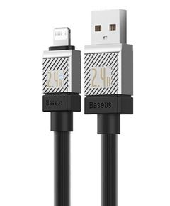 კაბელი Baseus CoolPlay Series Fast Charging Cable USB to iP 2.4A 1m CAKW000401  - Primestore.ge