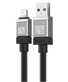 კაბელი Baseus CoolPlay Series Fast Charging Cable USB to iP 2.4A 2m CAKW000501  - Primestore.ge