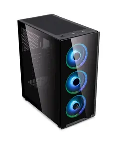 ქეისი Golden Field 1099B ATX Case with 4x12cm RGB fan  - Primestore.ge