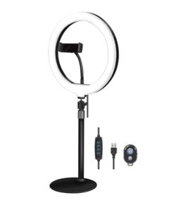 Lamp Logilink AA0152 Smartphone Ring Light Tripod With Remote Shutter Height Adjust 25cm