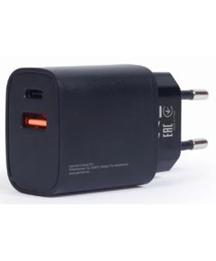 ადაპტერი Gembird TA-UQC3-03 USB Type-C fast charger 18 W Black  - Primestore.ge