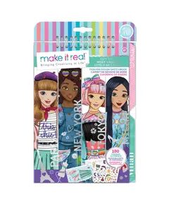ნაკრები ესკიზების შესაქმნელად Make It Real Fashion Design Sketchbook: City Style  - Primestore.ge