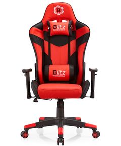 Gaming chair Furnee SK8817, Gaming Chair, Black/Red