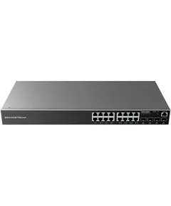 სვიჩი Grandstream GWN7802P, 16-Port Gigabit, PoE + Switch, Gray  - Primestore.ge