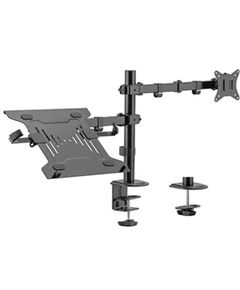 Monitor hanger Gembird MA-DA-03 Adjustable Desk Mount With Monitor Arm and Notebook Tray