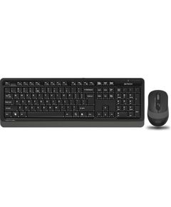 Keyboard with mouse A4tech Fstyler FG1010 Wireless Combo Set EN/RU Gray