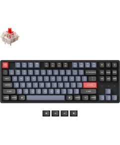 Keyboard Keychron K8 87 Key Gateron G pro Red RGB Hot-swap Aluminum Frame Black