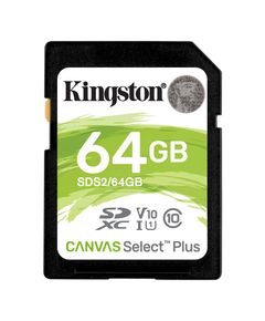 მეხსიერების ბარათი Kingston SD 64GB C10 UHS-I R100MB/s  - Primestore.ge