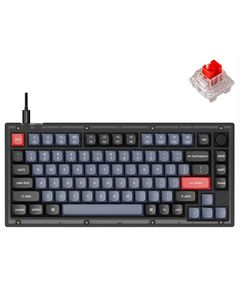 Keyboard Keychron V1 68 Key QMK Keychron K PRO Red Hot-Swap RGB Knob Frosted Black