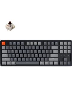 Keyboard Keychron K8 87 Key Gateron G pro Brown RGB Hot-swap Aluminum Frame Black