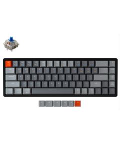 Keyboard Keychron K6 68 Key Aluminum Frame HotSwappable Mechanical Keyboard RGB Blue Russian Layout