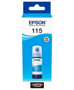 კარტრიჯის მელანი Epson EcoTank 115 I/C (b) L8160/L8180 Cyan INK Bottle  - Primestore.ge
