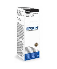 კარტრიჯი EPSON ORIGINAL (C13T66414A) I/C (b) L100 Black ink bottle 70 ml  - Primestore.ge