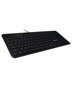 კლავიატურა Canyon Keyboard CNS-HKB5 Wired USB Slim With Multimedia Functions Led Blacklight RU Layout  - Primestore.ge