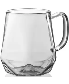 Coffee cup Ardesto Set of cups Graphite, borosilicate glass, 300 ml, 2 pcs