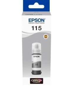 კარტრიჯის მელანი Epson EcoTank 115 I/C (b) L8160/L8180 Grey INK Bottle  - Primestore.ge