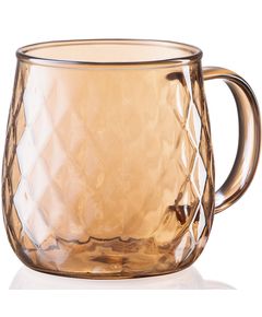 ყავის ჭიქა Ardesto Set of cups Golden Moon, borosilicate glass, 350 ml, 2 pcs  - Primestore.ge