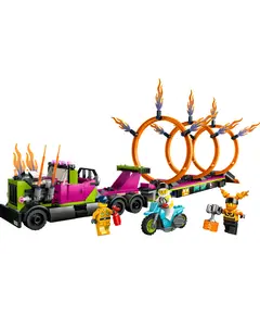 ლეგო LEGO City Stuntz Stunt Truck & Ring of Fire Challenge  - Primestore.ge