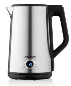 Electric kettle Ardesto Electric kettle Steel Collection EKL-X52E, 1.7L, LED display, double-walled, STRIX, silver