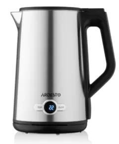ელექტრო ჩაიდანი Ardesto Electric kettle  Steel Collection EKL-X52E, 1.7L, LED display, double-walled, STRIX, silver  - Primestore.ge