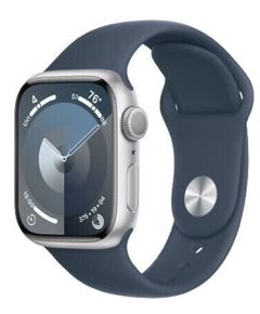 სმარტ საათი Apple Watch Series 9 GPS 45mm Silver Aluminum Case With Storm Blue Sport Band MR9E3 M/L  - Primestore.ge