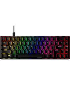 Keyboard HyperX 4P5D6AA, HX Red Linear, Wired, USB, Gaming Keyboard, Black