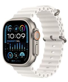 სმარტ საათი Apple Watch Ultra 2 49mm Titanium White Ocean Band MREJ3  - Primestore.ge