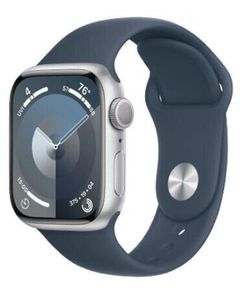 სმარტ საათი Apple Watch Series 9 GPS 41mm Silver Aluminum Case With Storm Blue Sport Band MR913 M/L  - Primestore.ge