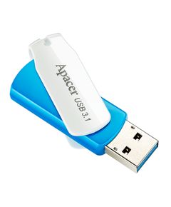 USB ფლეშ მეხსიერება Apacer  64GB USB 3.1 Type-A AH357 Blue/White  - Primestore.ge