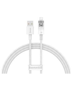 კაბელი Baseus Explorer Series Fast Charging Cable Smart Temp Control USB to iP 2.4A 1m CATS010002  - Primestore.ge