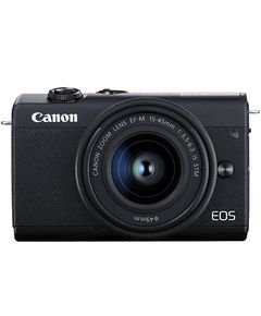 ციფრული ფოტოაპარატი Canon 3699C027AA M200, EF-M 15-45mm IS STM, Digital Camera With Lens, Black  - Primestore.ge