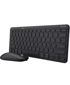 კლავიატურა და მაუსი Trust 24843 Lyra, Wireless, USB, Bluetooth, Keyboard And Mouse, Black  - Primestore.ge