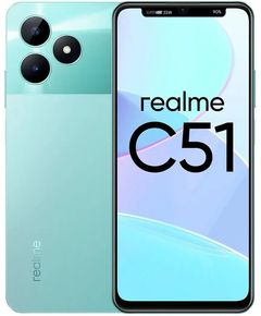 Mobile phone Realme C51 (RMX3830) 4GB/128GB Mint Green NFC