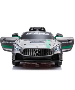Children's electric car MERCEDESS AMG GT4-1918 with leather seat and rubber tires