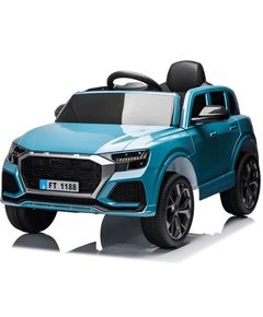 Electric baby car AUDI 5D1188-BLU with leather seat and rubber tires