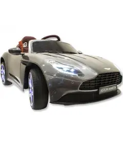 ბავშვის ელექტრო მანქანა ASTON MARTIN DB11 კაუჩუკის საბურავებით და ტყავის სკამით  - Primestore.ge