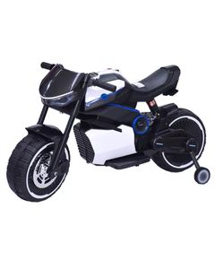 Child electric motorcycle J61W with rubber tires/leather seat
