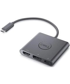 USB adapter Dell 470-AEGY, USB-C Male to HDMI/DP, Adapter, Grey