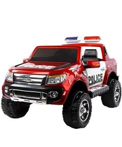 ბავშვის ელექტრო მანქანა FORD POLICE 06R ტყავის სავარძლითა და კაუჩუკის საბურავებით  - Primestore.ge