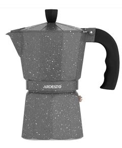 Coffee maker Ardesto Coffee Maker Gemini Molise, 9 cups, gray, aluminum